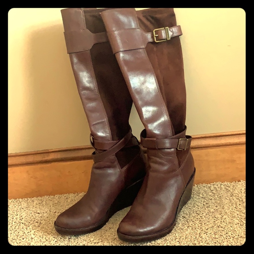 Cole Haan Nike air wedge boots